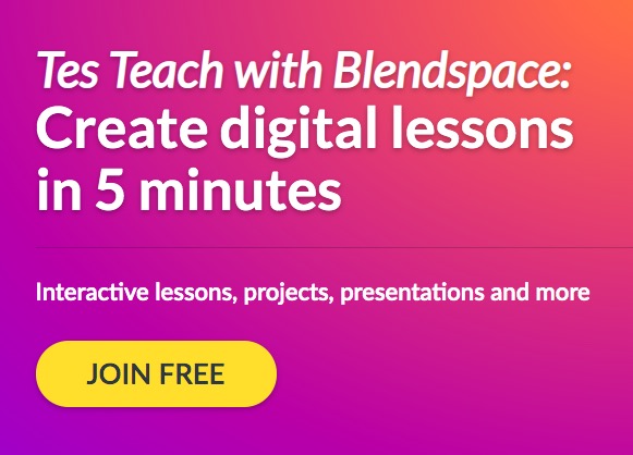 Tes Teach Blendspace creare lezioni interattive in 5 minuti